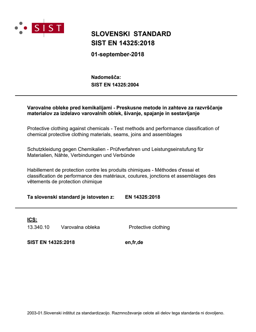 EN 14325:2018 EN 14325:2018 - Page 1 preview
