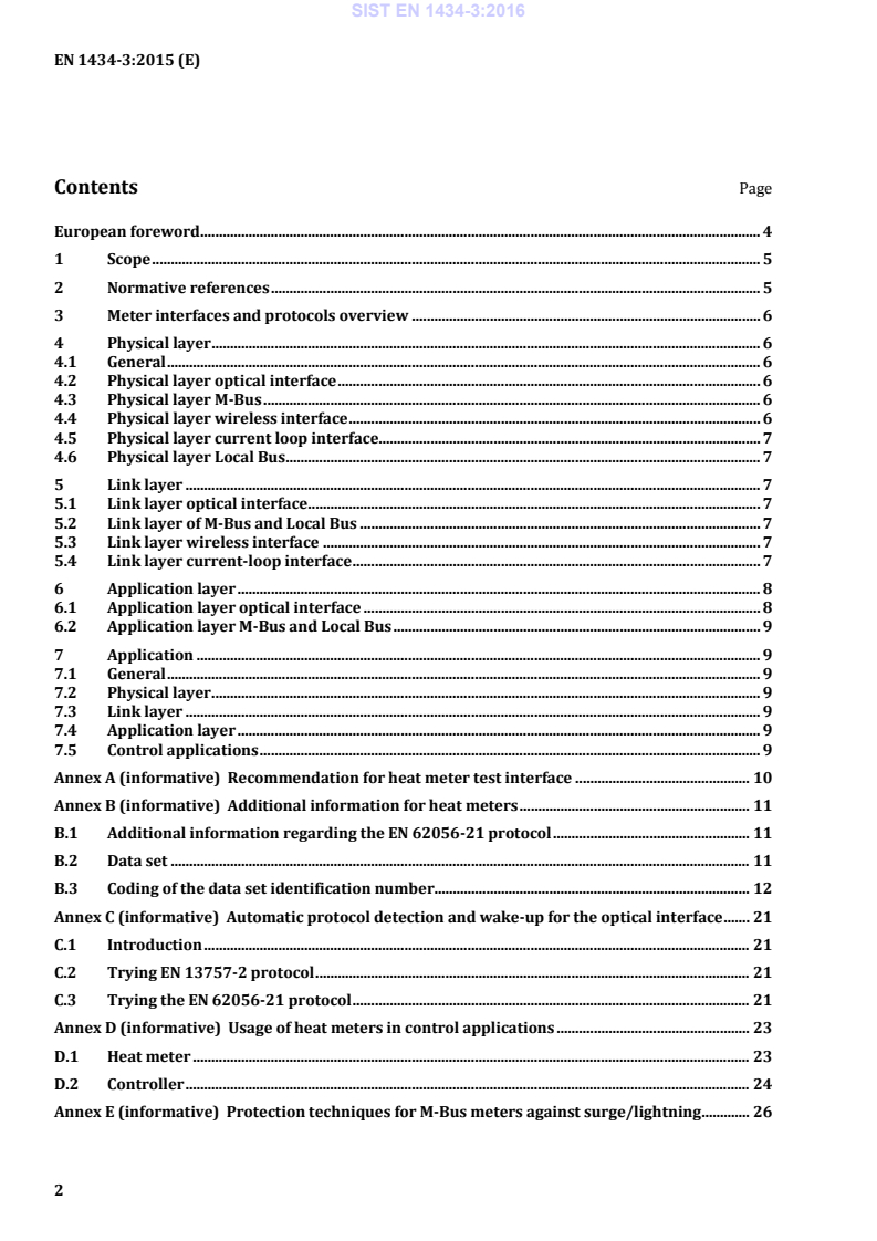 EN 1434-3:2015 EN 1434-3:2016 - Page 4 preview