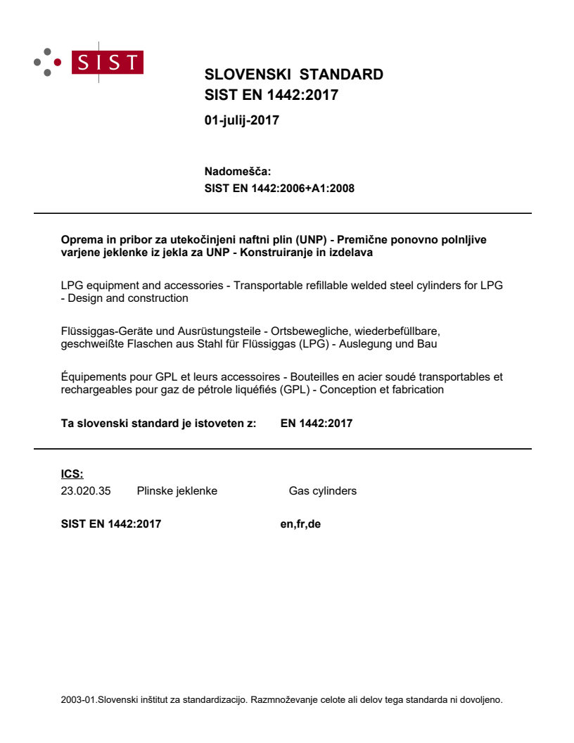EN 1442:2017 EN 1442:2017 (DE) - BARVE - Page 1 preview