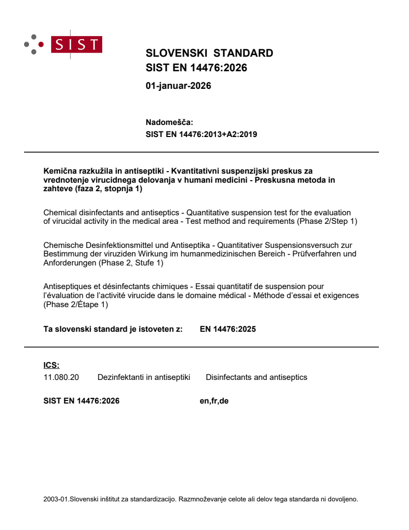 SIST EN 14476:2026 SIST EN 14476:2026