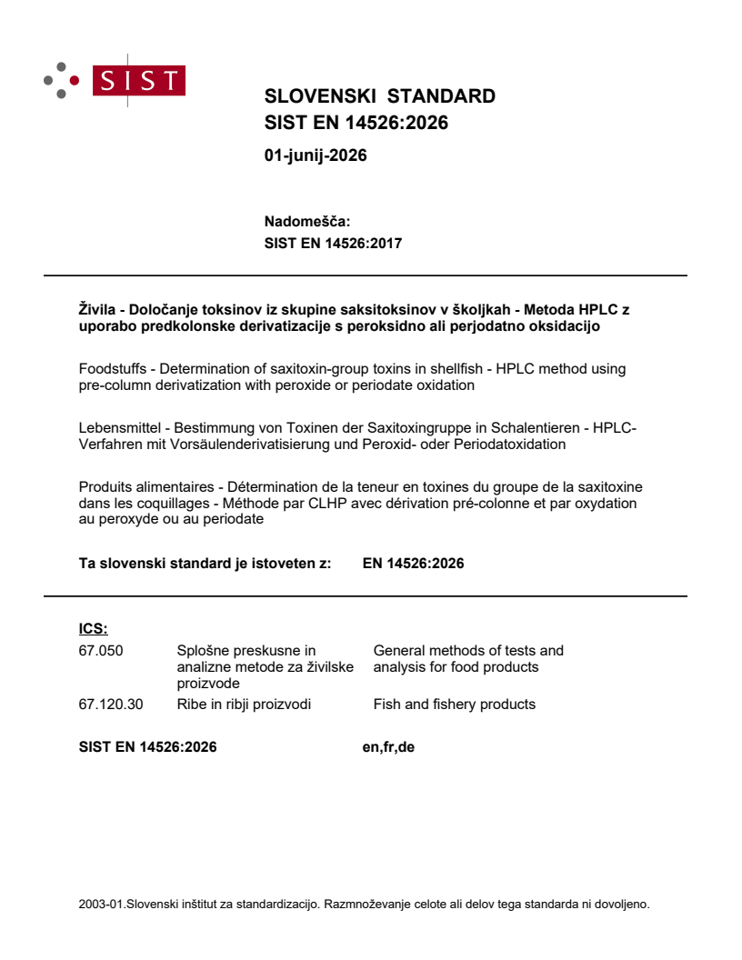 SIST EN 14526:2026 SIST EN 14526:2026 - Page 1 preview