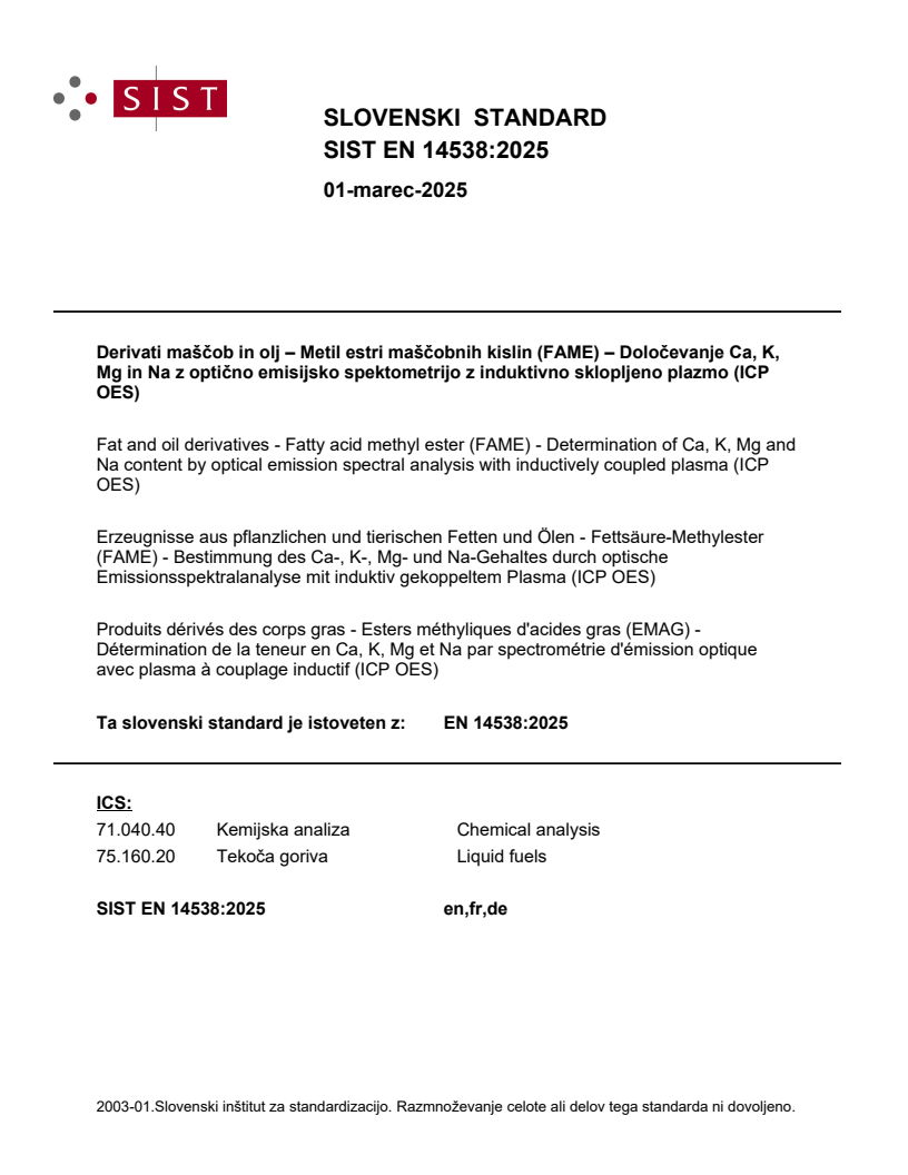 EN 14538:2025 EN 14538:2025 - Page 1 preview