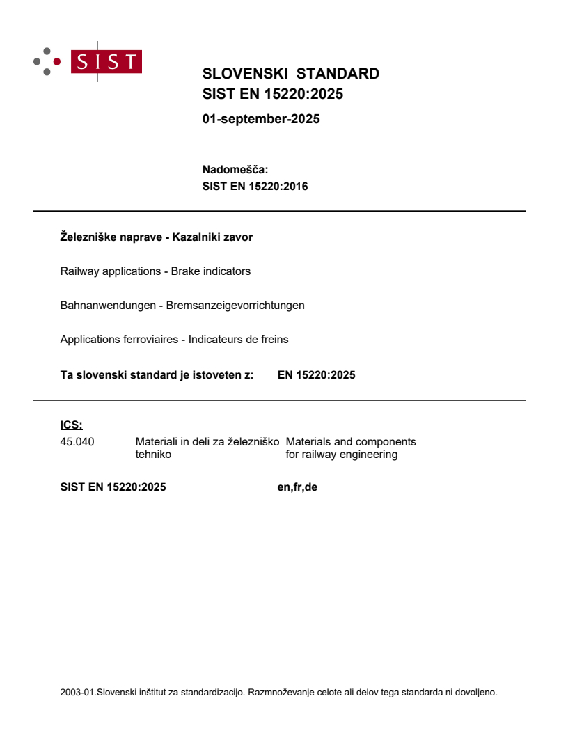 EN 15220:2025