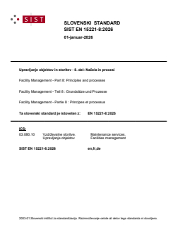 EN 15221-8:2026 - BARVE - Page 1 preview