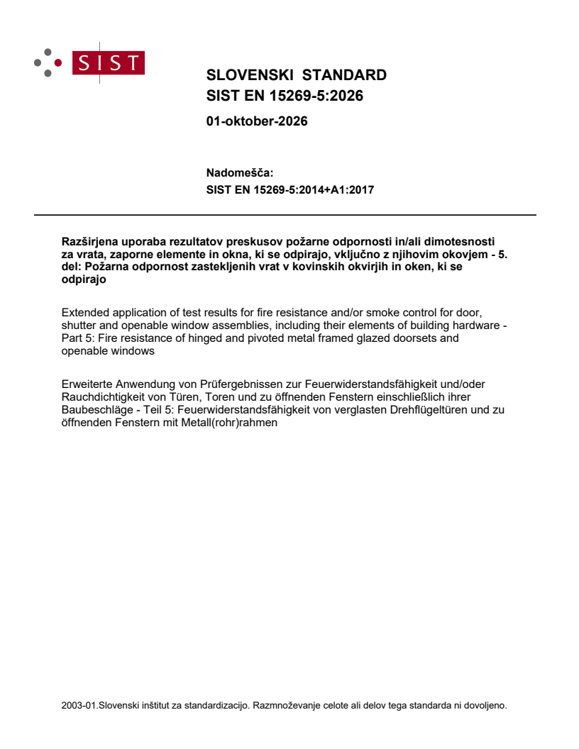 EN 15269-5:2026 EN 15269-5:2026 - Page 1 preview
