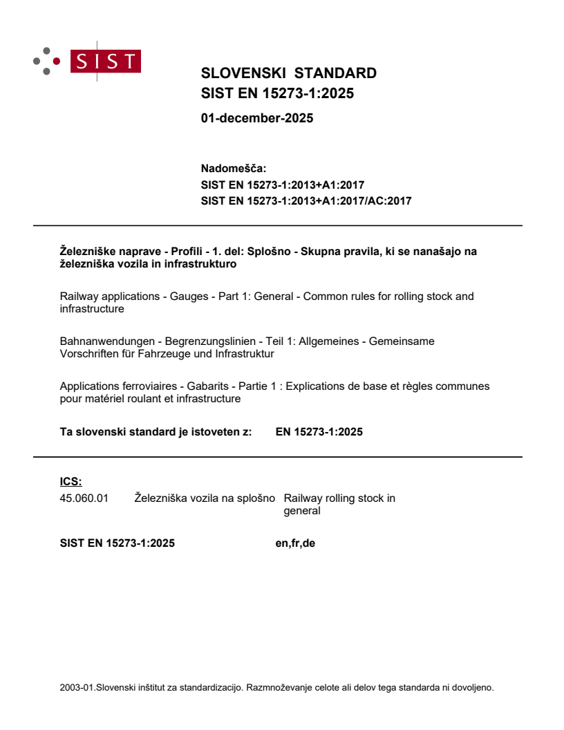 EN 15273-1:2025 EN 15273-1:2025