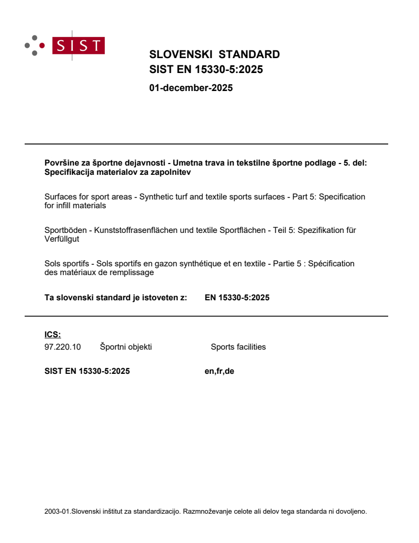 SIST EN 15330-5:2025 - BARVE