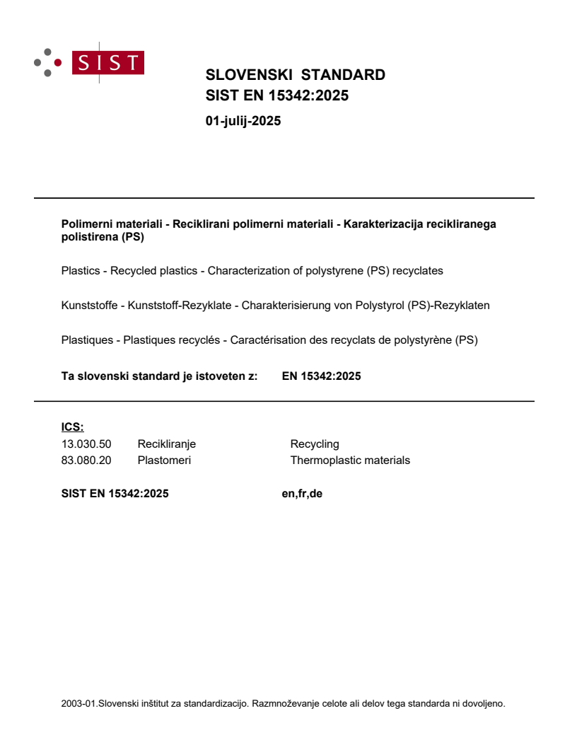 EN 15342:2025