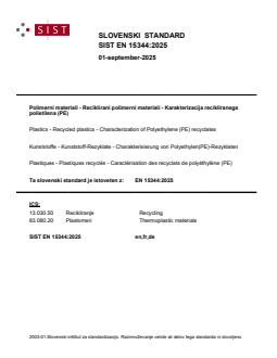 SIST EN 15344:2025 - Page 1 preview