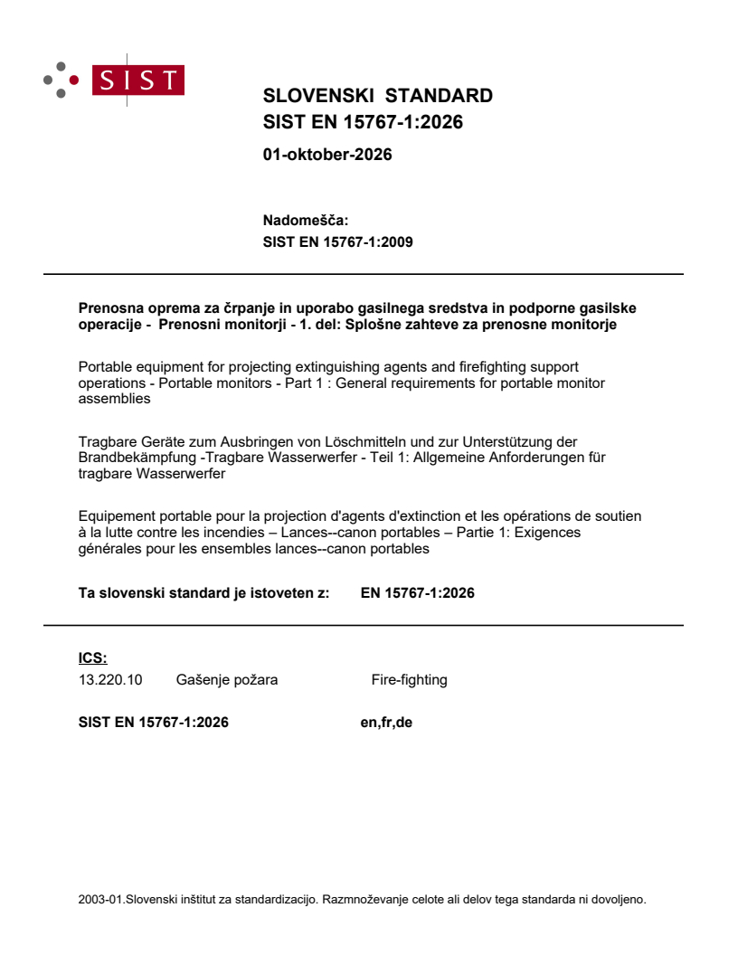 SIST EN 15767-1:2026 SIST EN 15767-1:2026 - Page 1 preview