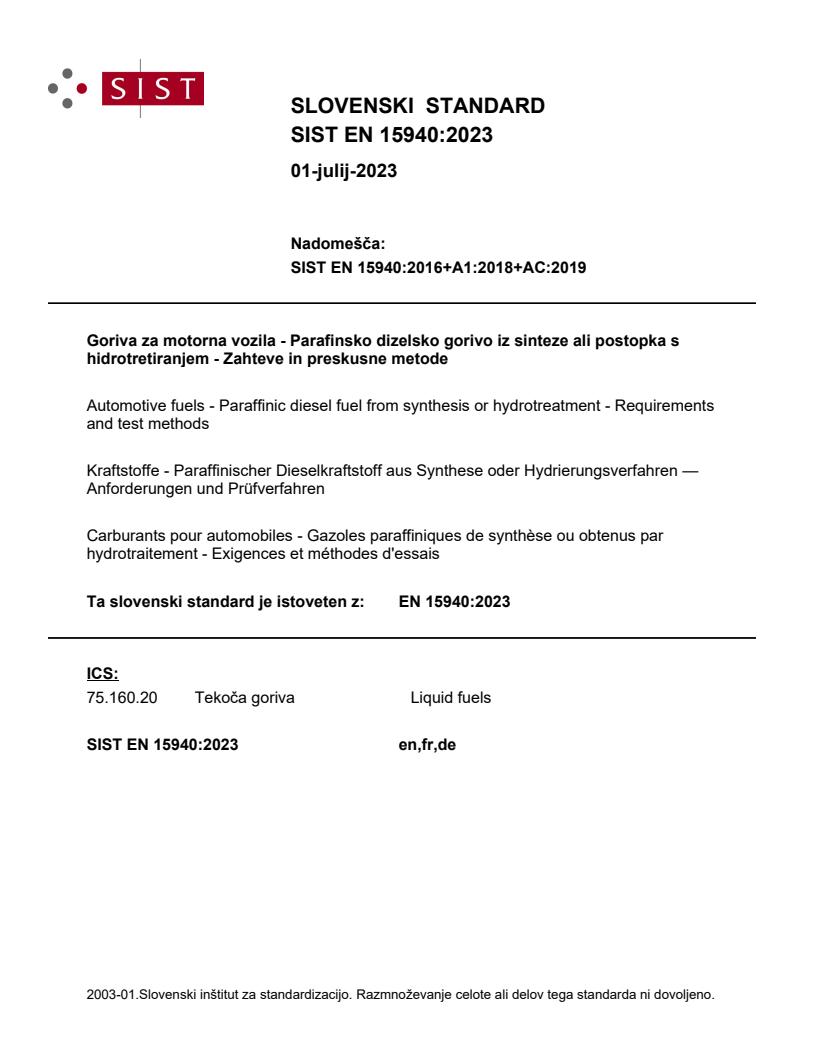 EN 15940:2023 EN 15940:2023 - Page 1 preview