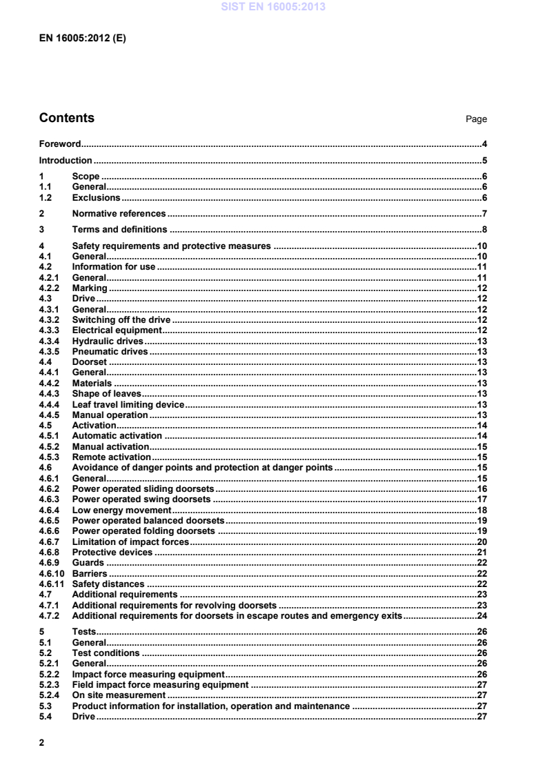 EN 16005:2012 EN 16005:2013 - Page 4 preview
