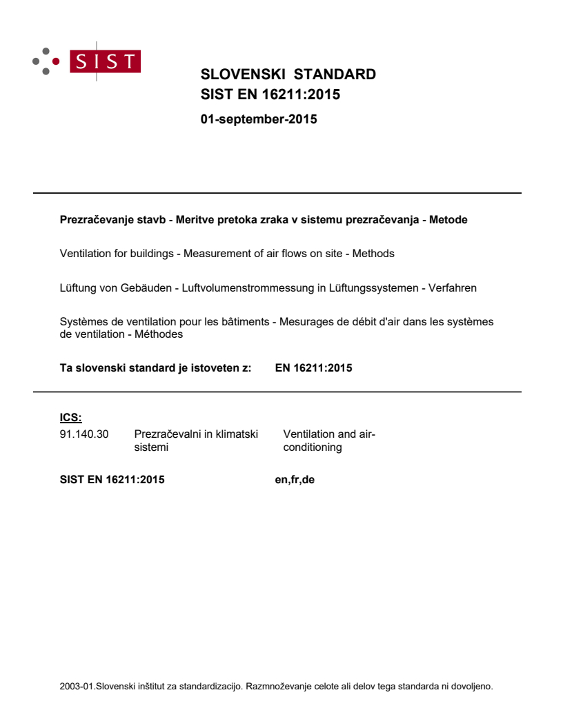 EN 16211:2015 EN 16211:2015 - Page 1 preview
