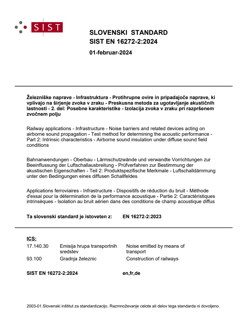 EN 16272-2:2023 EN 16272-2:2024 - BARVE - Page 1 preview