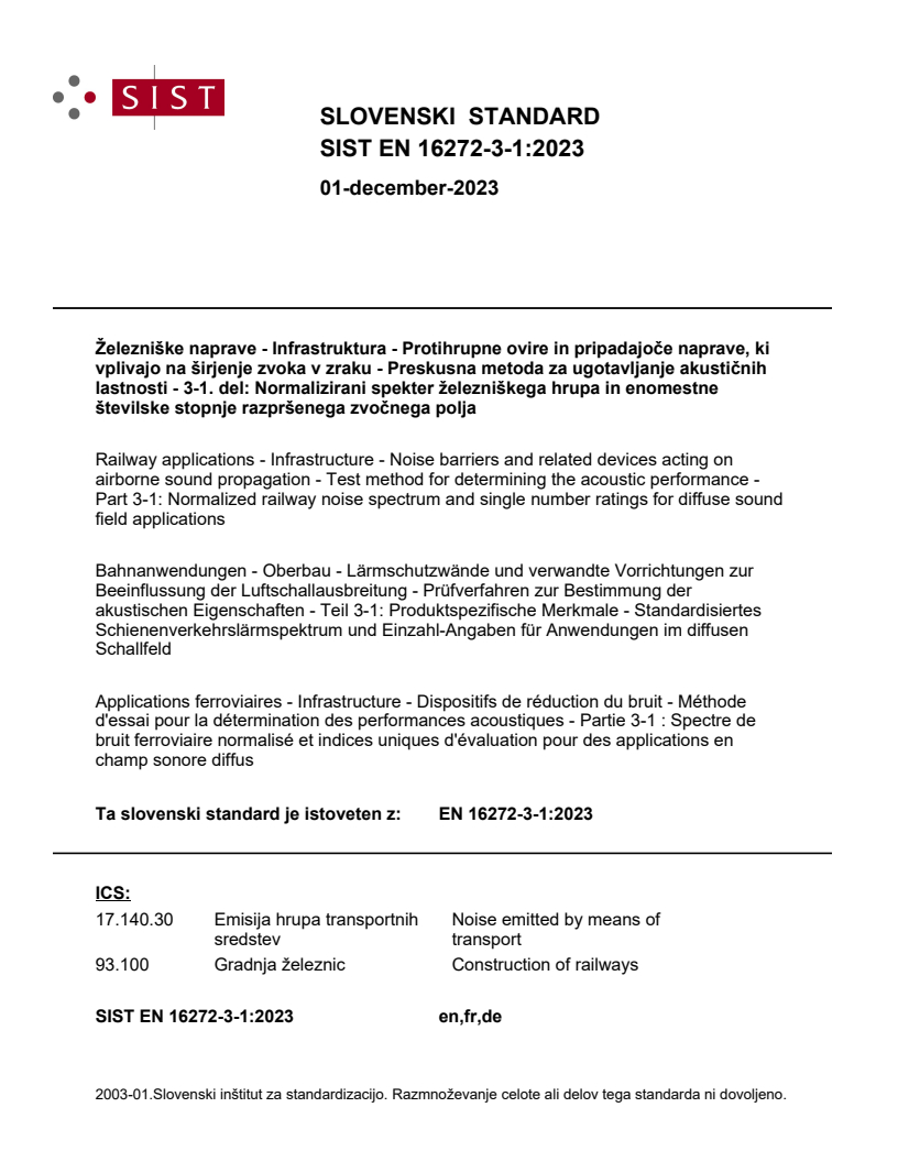 EN 16272-3-1:2023 EN 16272-3-1:2023 - Page 1 preview