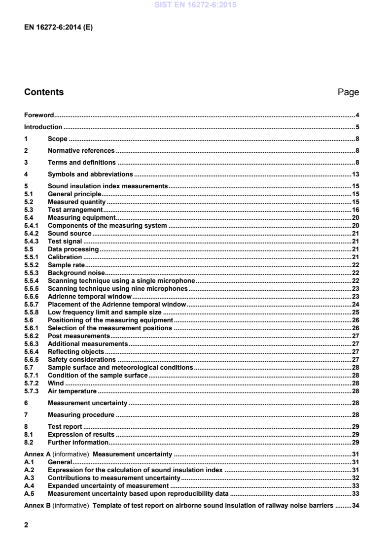 EN 16272-6:2014 EN 16272-6:2015 - Page 4 preview