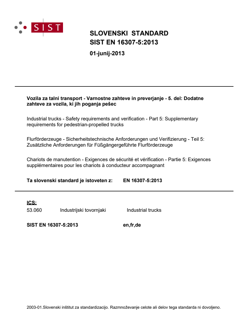 EN 16307-5:2013 EN 16307-5:2013 - Page 1 preview