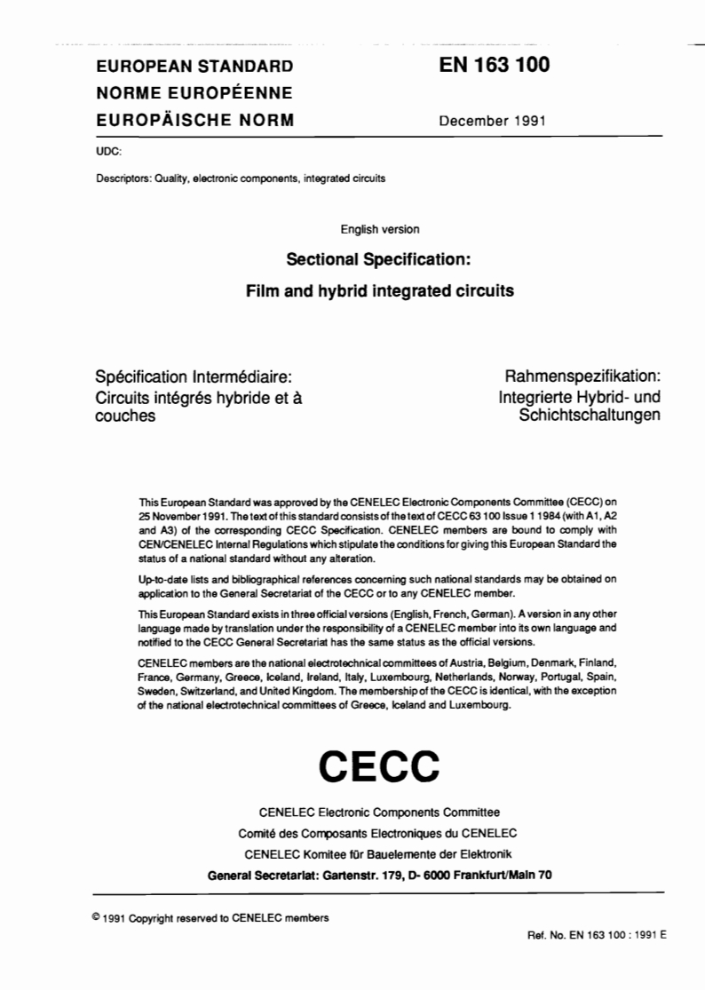 EN 163100:1991 EN 163100:2016 - Page 3 preview