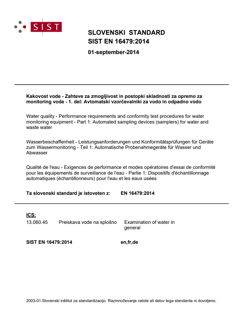 EN 16479:2014 EN 16479:2014 - Page 1 preview