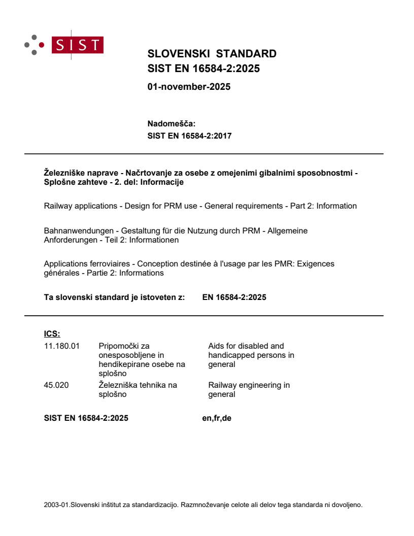 EN 16584-2:2025 EN 16584-2:2025 - BARVE