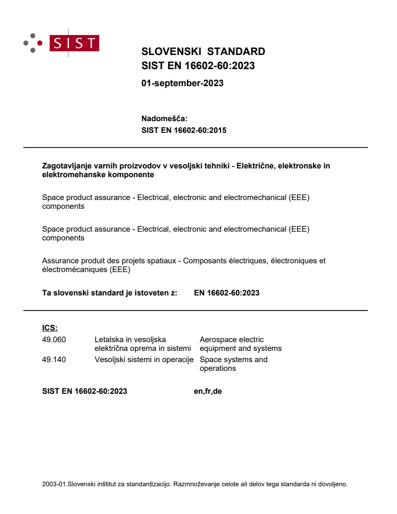EN 16602-60:2023 EN 16602-60:2023 - Page 1 preview