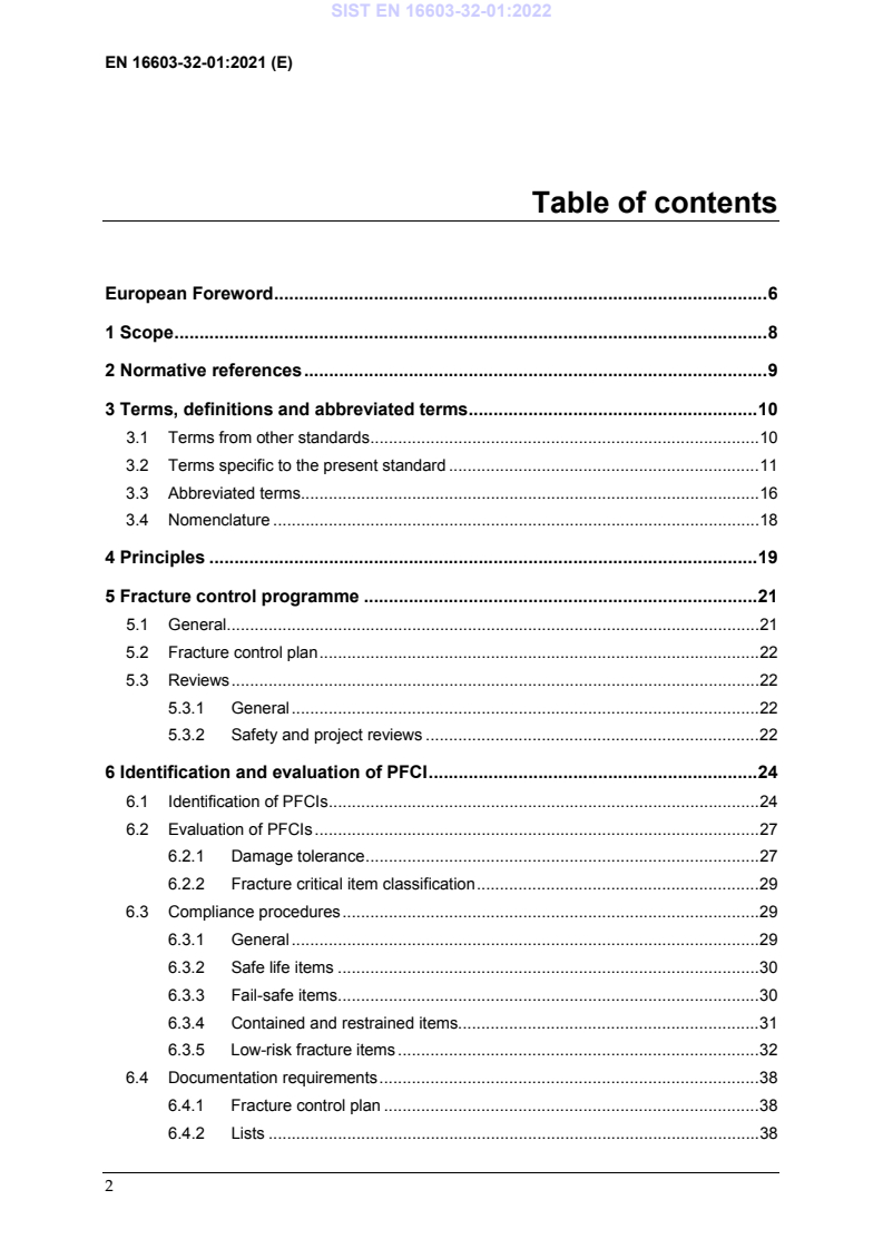 EN 16603-32-01:2021 EN 16603-32-01:2022 - Page 4 preview