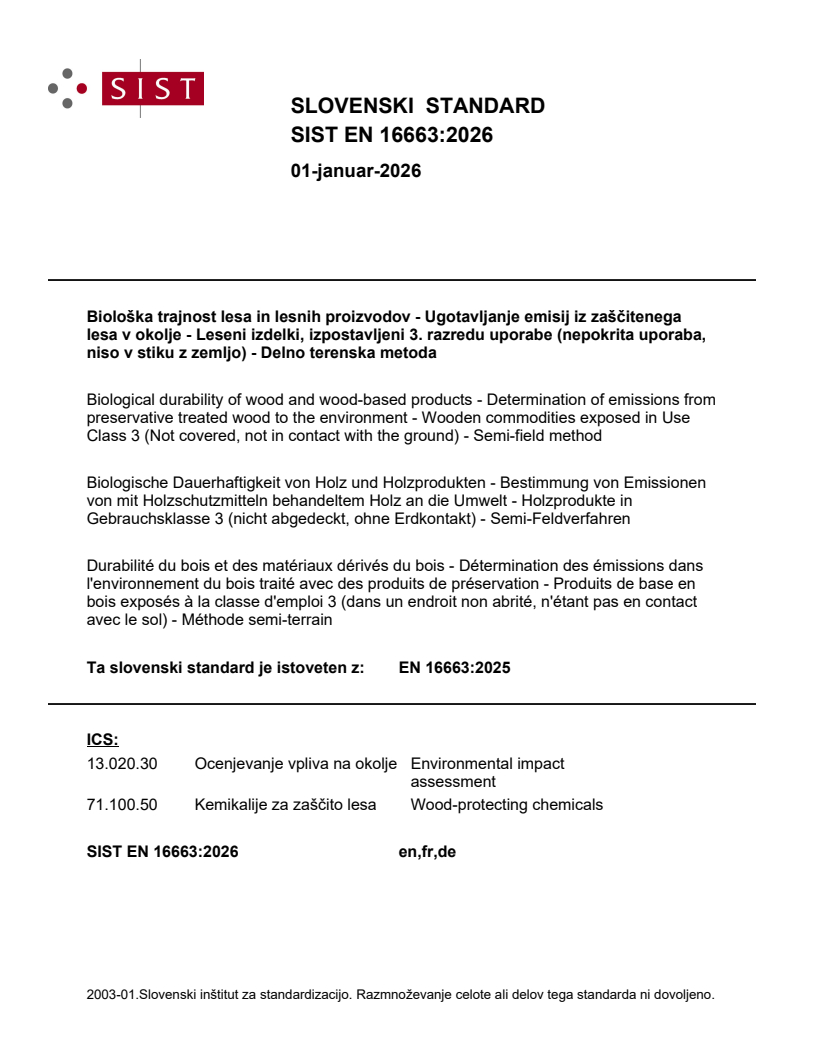 SIST EN 16663:2026 - BARVE