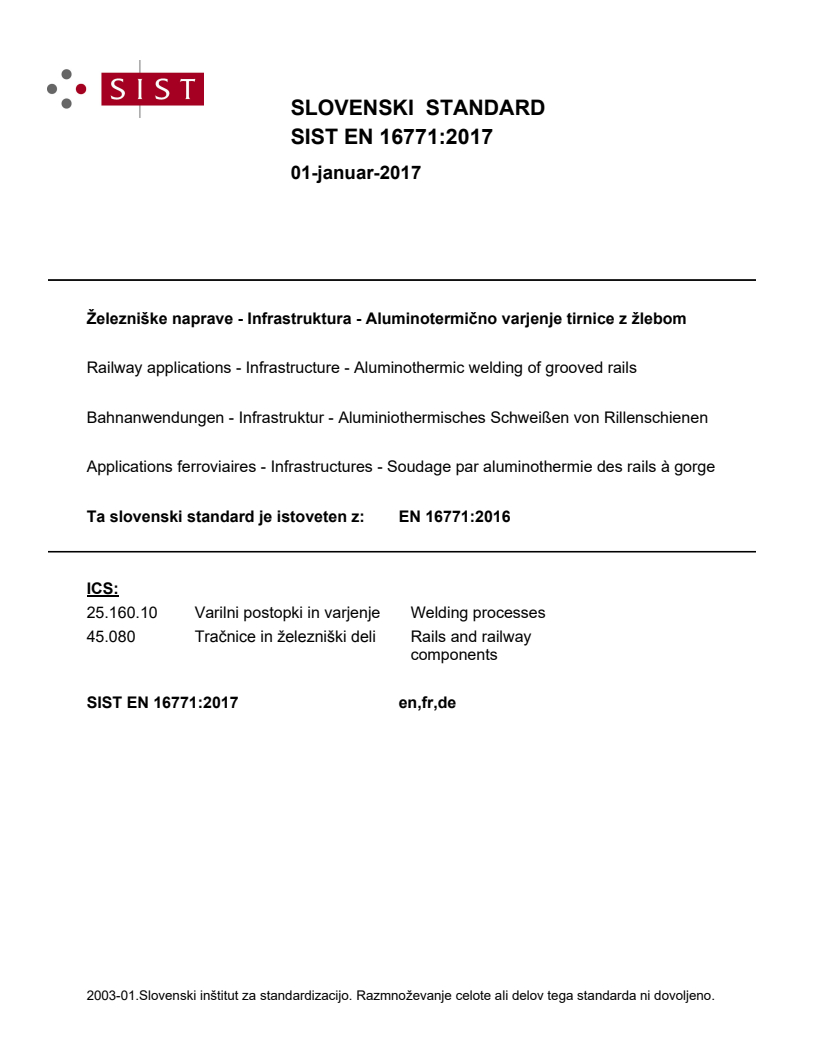 EN 16771:2016 EN 16771:2017 - BARVE - Page 1 preview