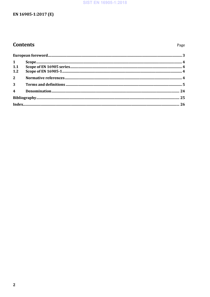 EN 16905-1:2017 EN 16905-1:2018 - Page 4 preview