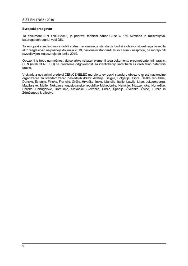 EN 17037:2018 EN 17037:2019 - BARVE - Page 4 preview