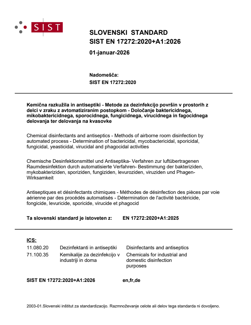SIST EN 17272:2020+A1:2026 SIST EN 17272:2020+A1:2026 - BARVE
