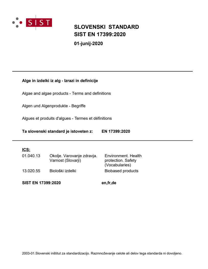EN 17399:2020 EN 17399:2020 - Page 1 preview