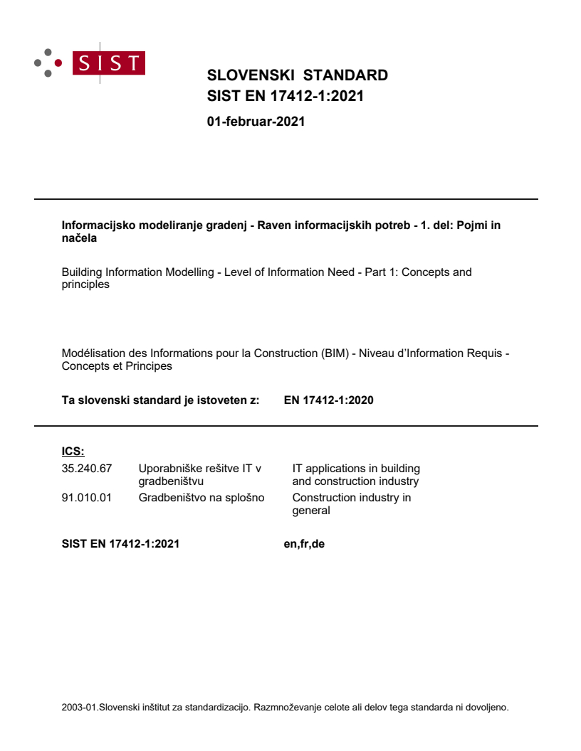EN 17412-1:2020 EN 17412-1:2021 - BARVE - Page 1 preview