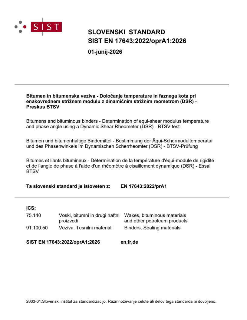 EN 17643:2022/prA1 EN 17643:2022/oprA1:2026 - Page 1 preview