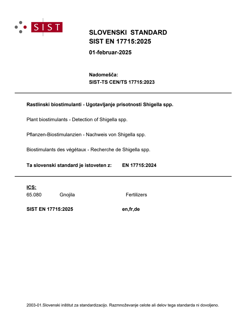 SIST EN 17715:2025 SIST EN 17715:2025 - Page 1 preview