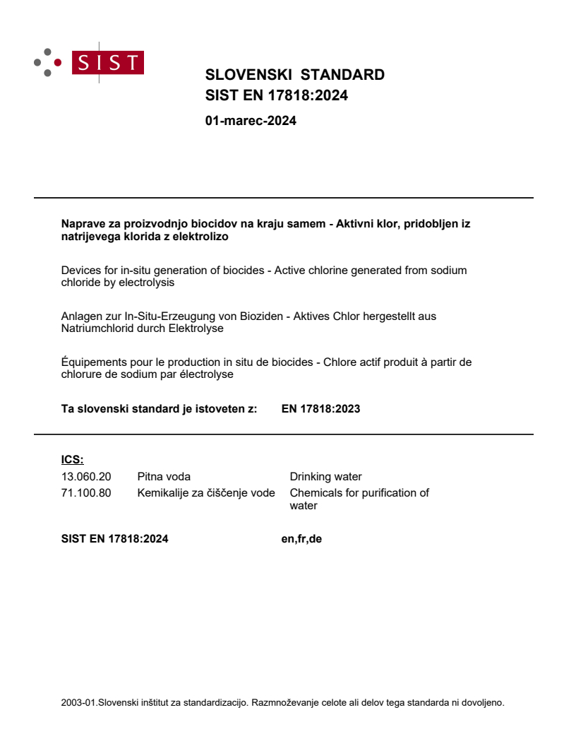 EN 17818:2023 EN 17818:2024 - Page 1 preview