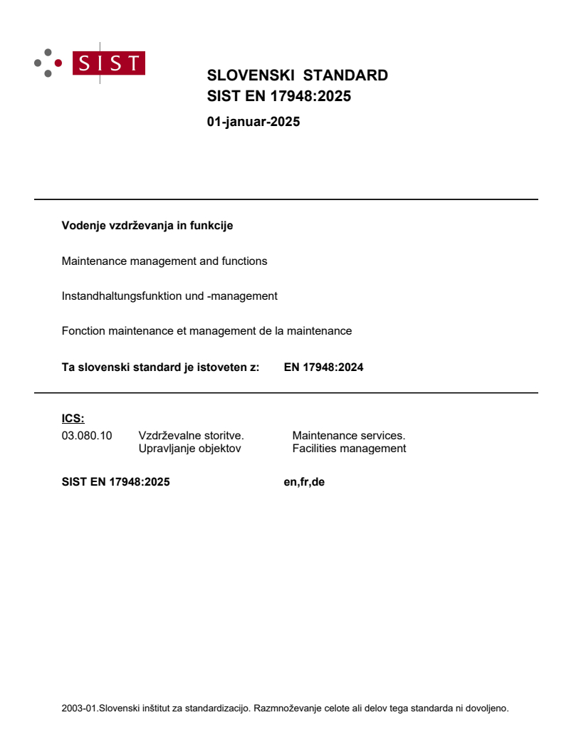 EN 17948:2024 EN 17948:2025 - BARVE - Page 1 preview