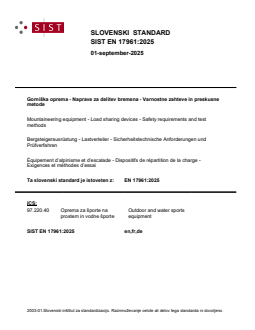 SIST EN 17961:2025 SIST EN 17961:2025 - Page 1 preview