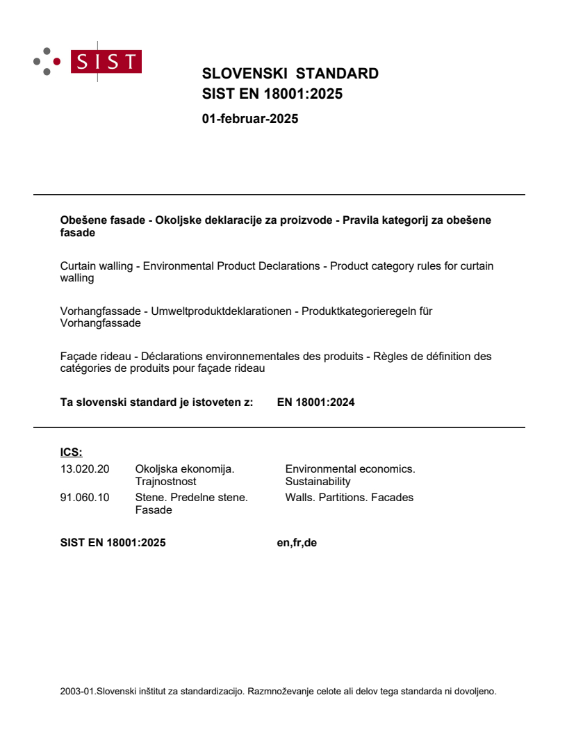 EN 18001:2024 EN 18001:2025 - Page 1 preview