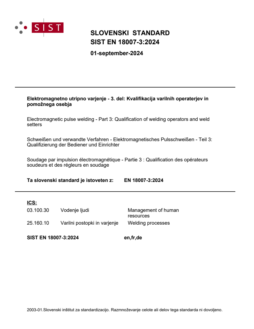 EN 18007-3:2024 EN 18007-3:2024 - Page 1 preview