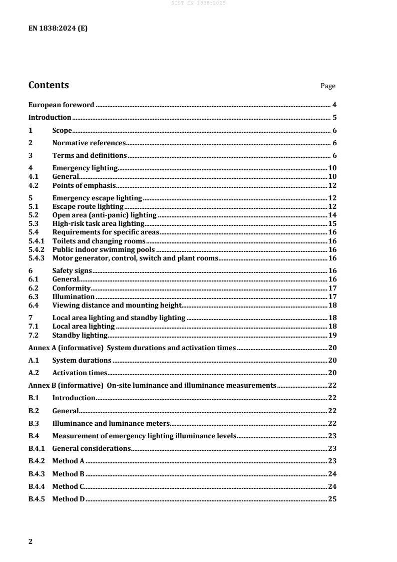 EN 1838:2024 EN 1838:2025 - BARVE - Page 4 preview