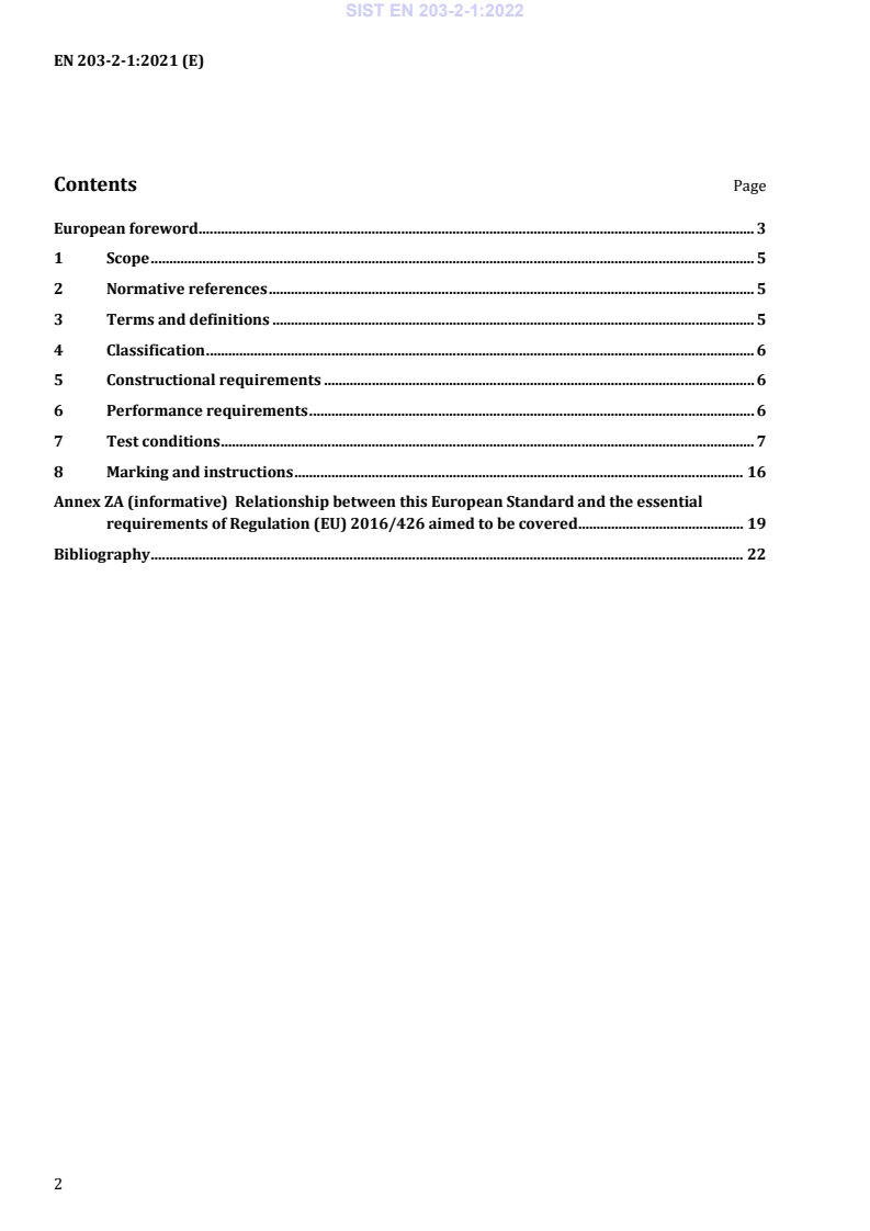 EN 203-2-1:2021 EN 203-2-1:2022 - Page 4 preview