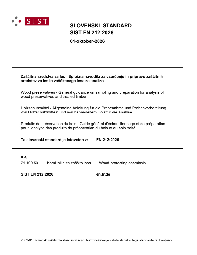 EN 212:2026 EN 212:2026 - Page 1 preview