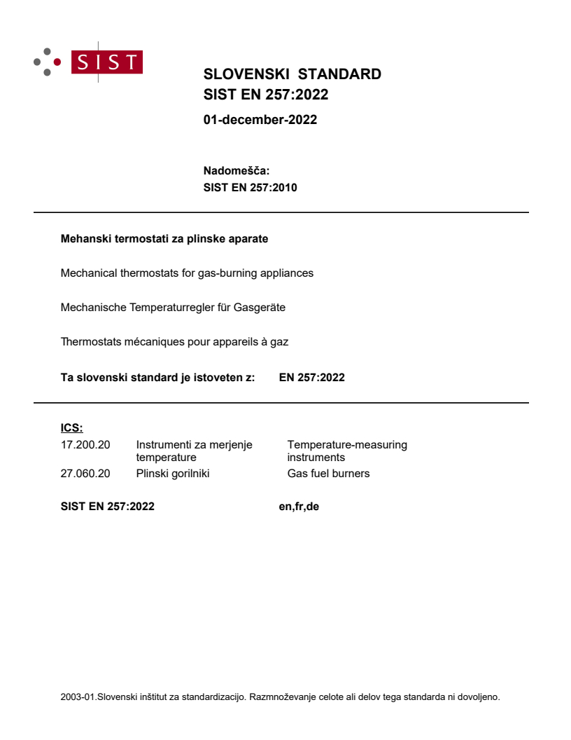 EN 257:2022 EN 257:2022 - Page 1 preview