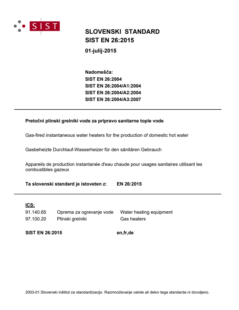 EN 26:2015 EN 26:2015 - Page 1 preview
