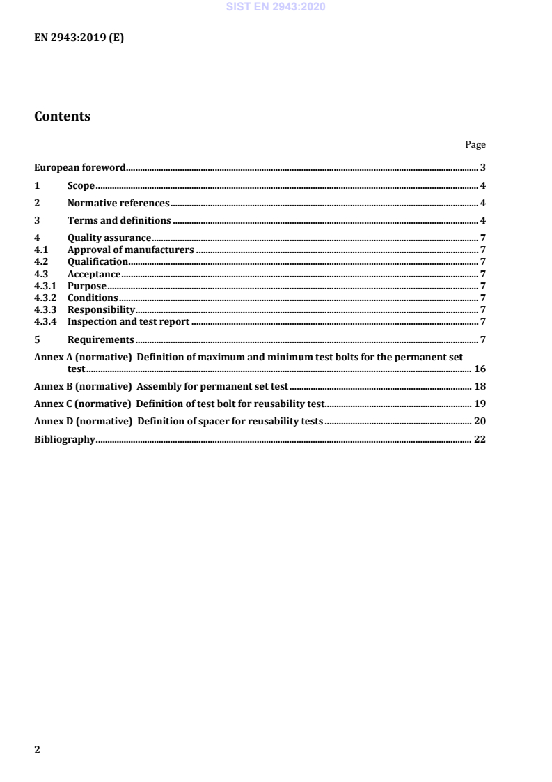 EN 2943:2019 EN 2943:2020 - Page 4 preview