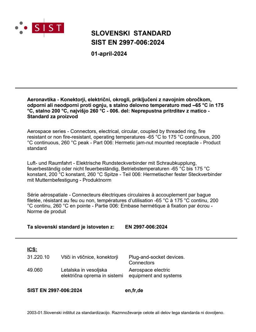 EN 2997-006:2024 EN 2997-006:2024 - Page 1 preview