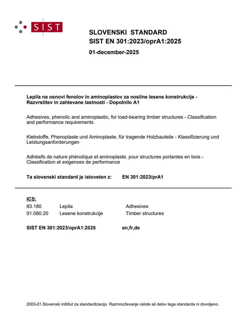 EN 301:2023/prA1 EN 301:2023/oprA1:2025