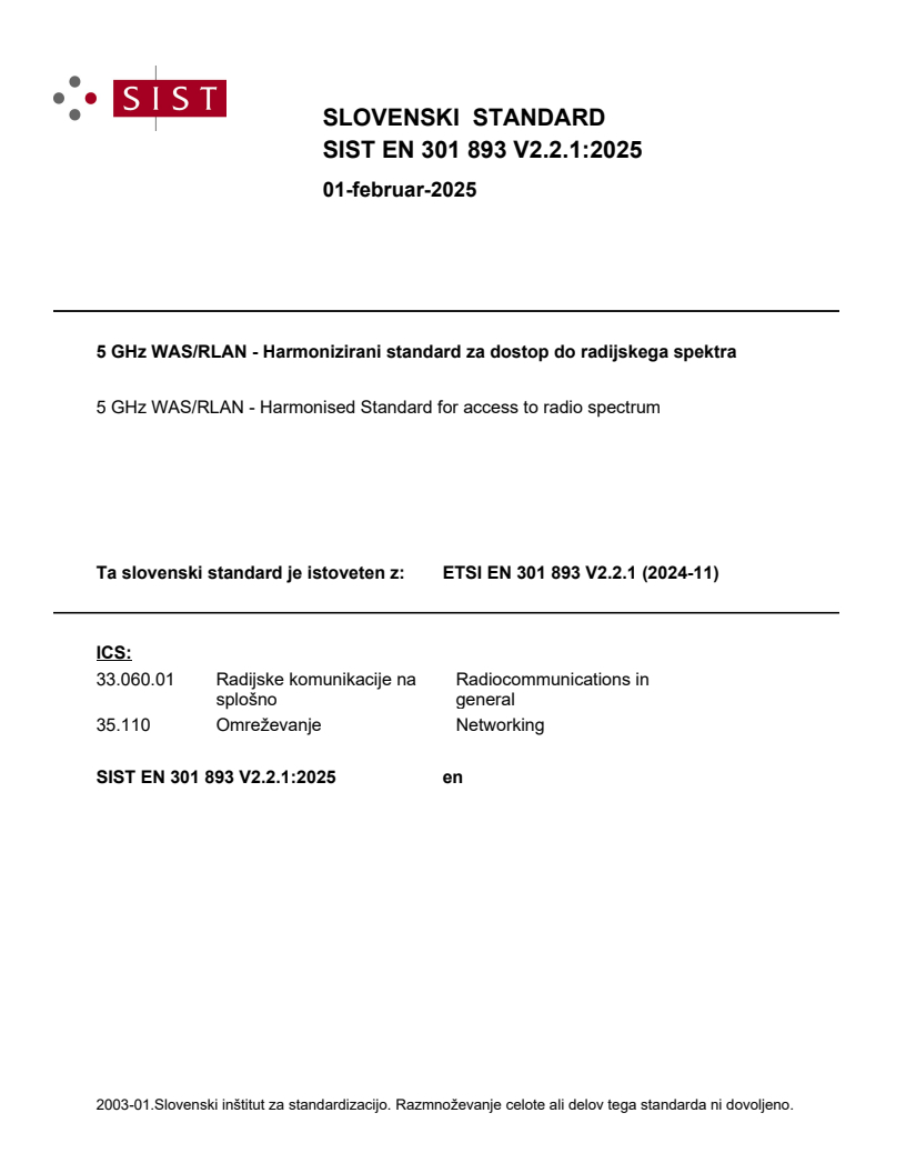 SIST EN 301 893 V2.2.1:2025 SIST EN 301 893 V2.2.1:2025 - BARVE - Page 1 preview