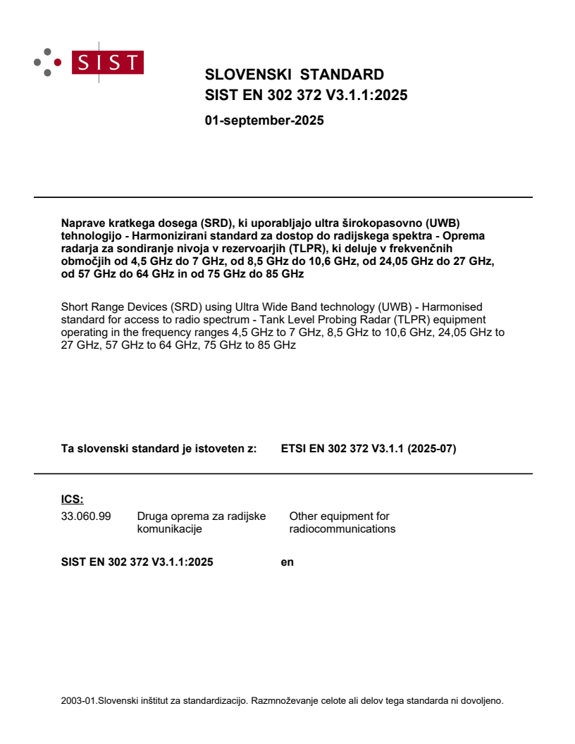 EN 302 372 V3.1.1:2025 - BARVE